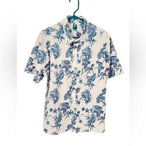 Pro Tour Men’s Textured Tropical Golf Button-Up Shirt  Size XL Cool Play